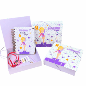 Diário com Cadeado na Caixa Cartonada (Kit Premium)