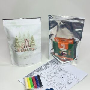 Kit de Colorir Completo em Saquinho ZIP 30x20 (Giz 12 Cores)