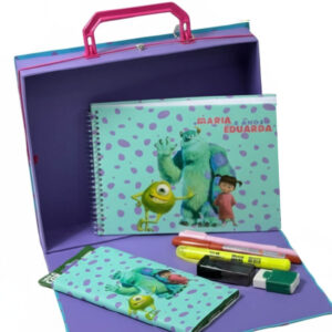 Maleta Cartonada - Kit de Papelaria Básico