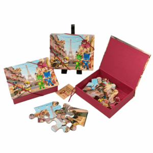 Caixa de Jogos Quebra Cabeça Personalizado (12 Peças)