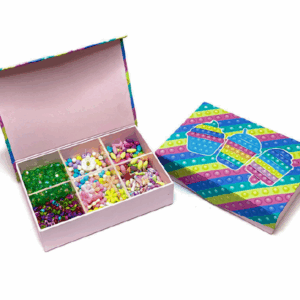 Kit Fábrica de Bijuterias na Caixa Cartonada Personalizada