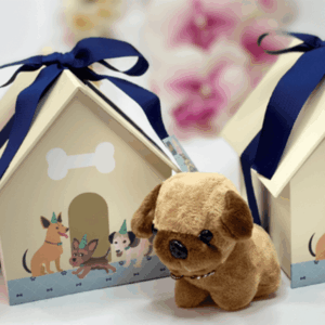 Caixa Casinha Mini com Pelúcia