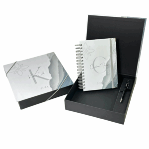 Caixa Cartonada com Caderno e Caneta