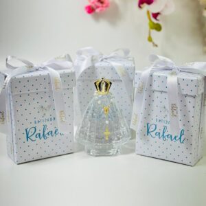 Nossa Senhora Aparecida em Vidro 180 ml com Caixa Cartonada Personalizada